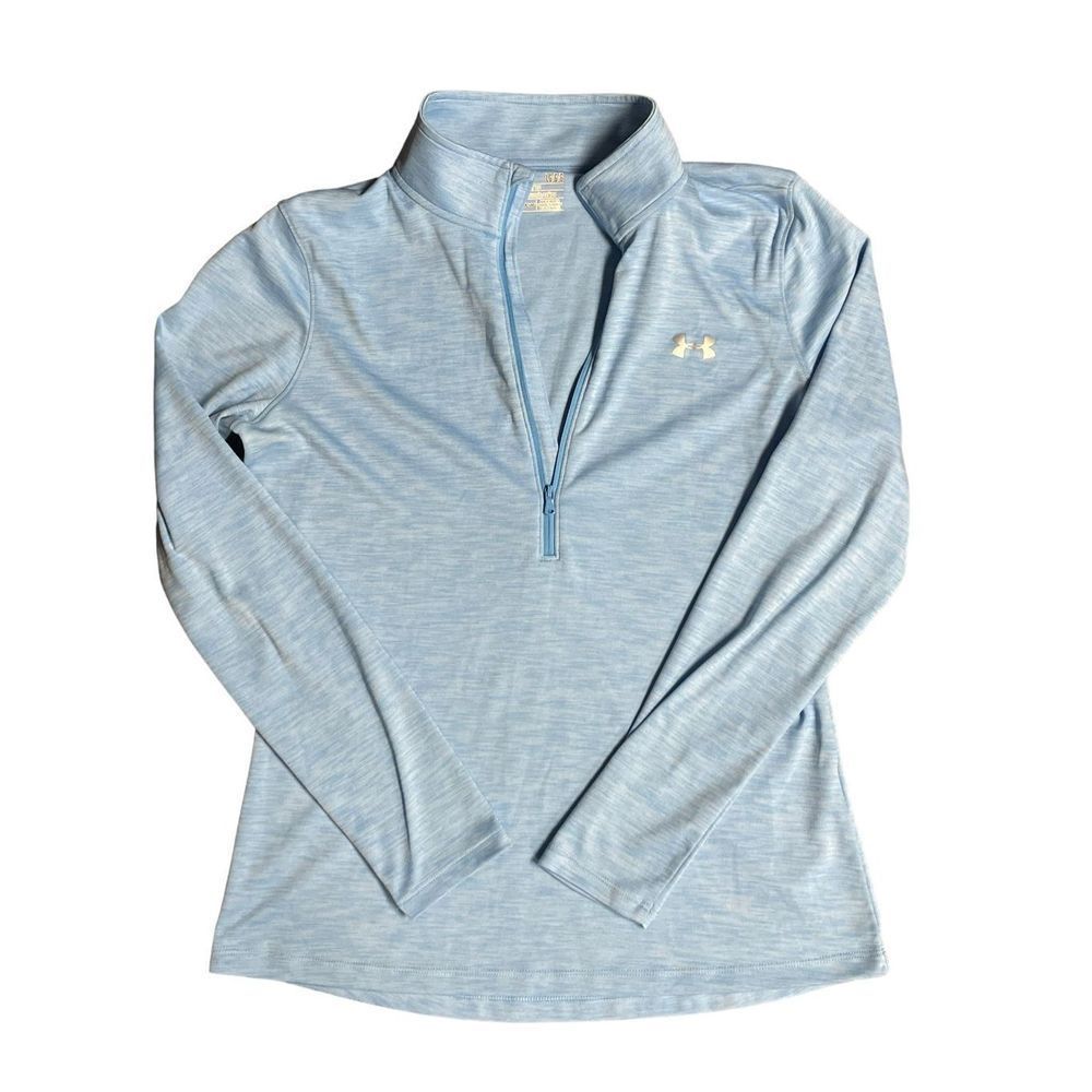 Under Armour blue 1/4 zip long sleeve size large
